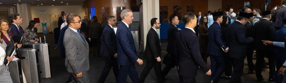 Abinader llega a la sede ONU para participar en Asamblea General