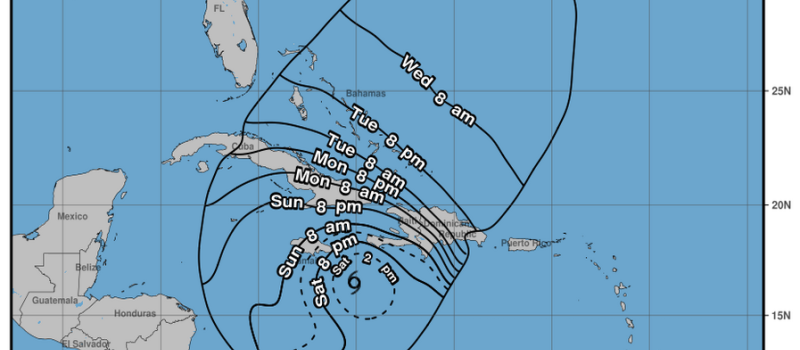 Esperan que en las próximas horas Melissa “azote” Jamaica, a RD y Haití