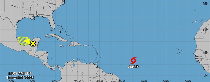 Se forma Jerry, la décima tormenta tropical en el Atlántico