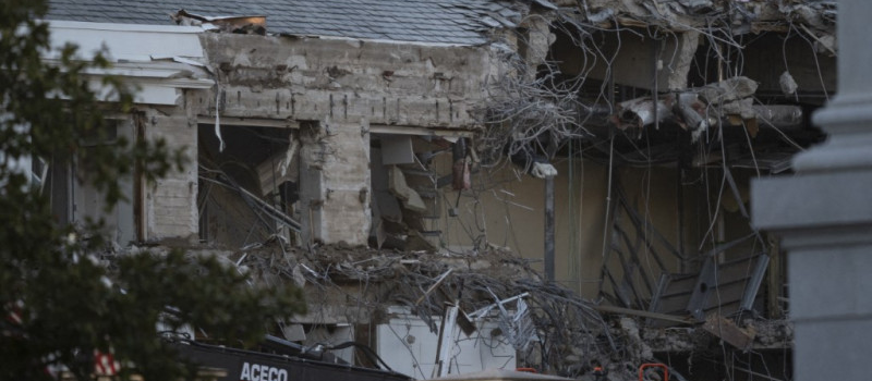 Trump demuele parte de la Casa Blanca para construir nuevo salón de baile